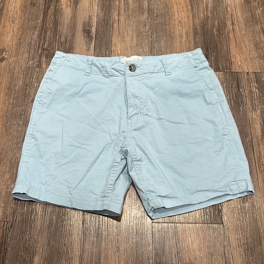 Free Planet Blue Flat Front Shorts